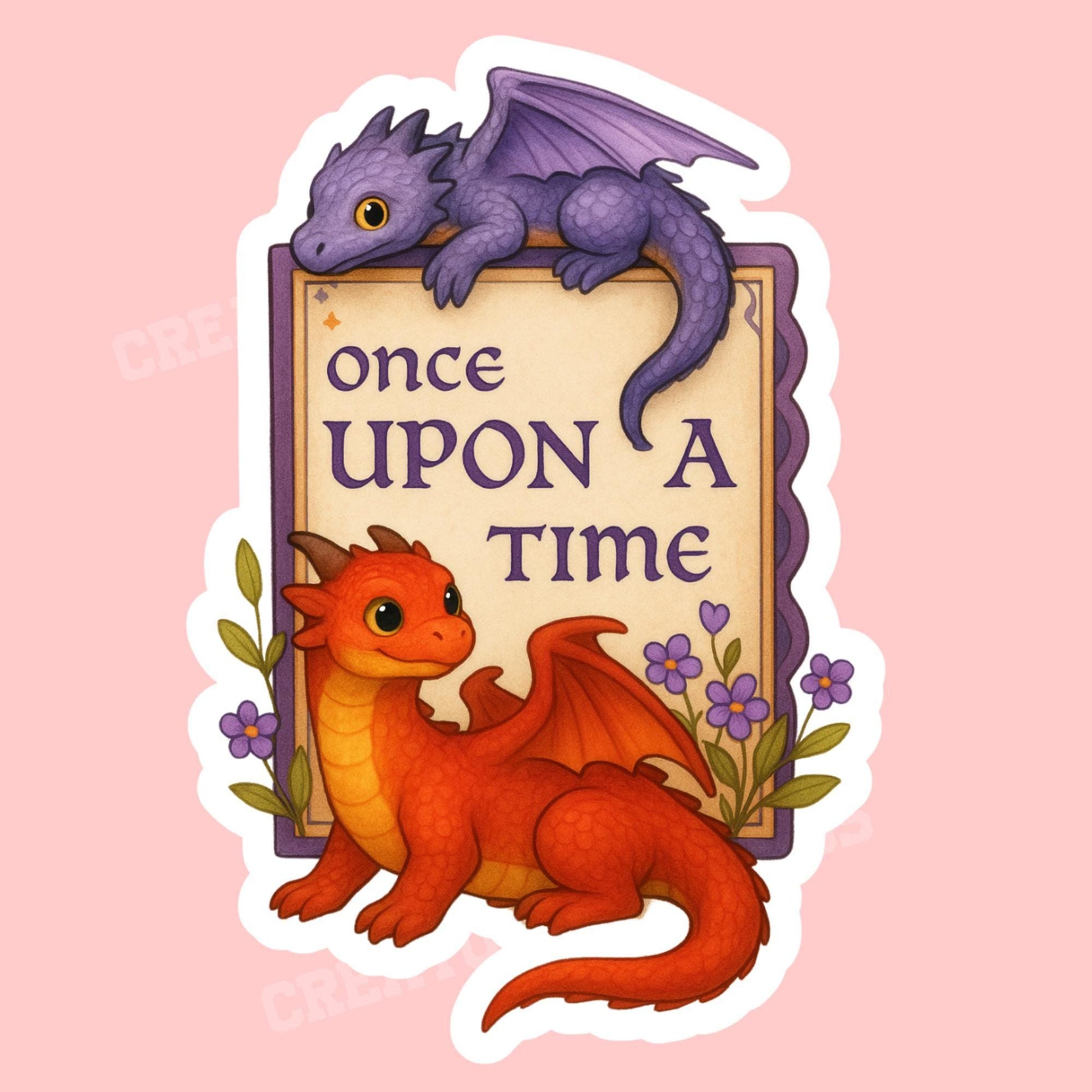Golden Book Sticker, once upon a time sticker, fantasy Vinyl Sticker, Fantasy Bookish Merch, Book Lover Gift, e-reader Kindle Stickers,