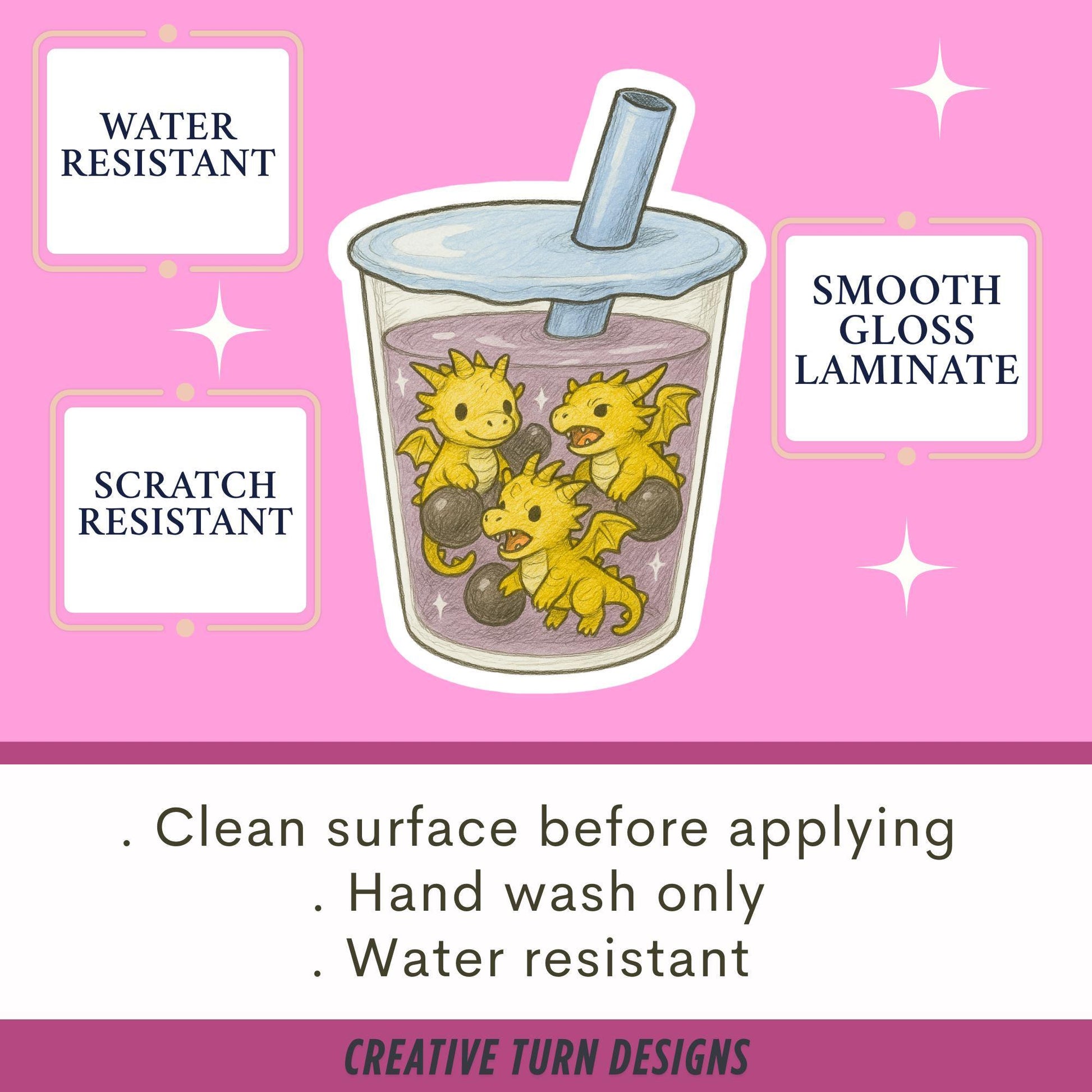 Fantasy boba sticker, Reading sticker, Dragon Book Sticker, fantasy Sticker, Fantasy Bookish Merch, e-reader Kindle Stickers, fantasy gift