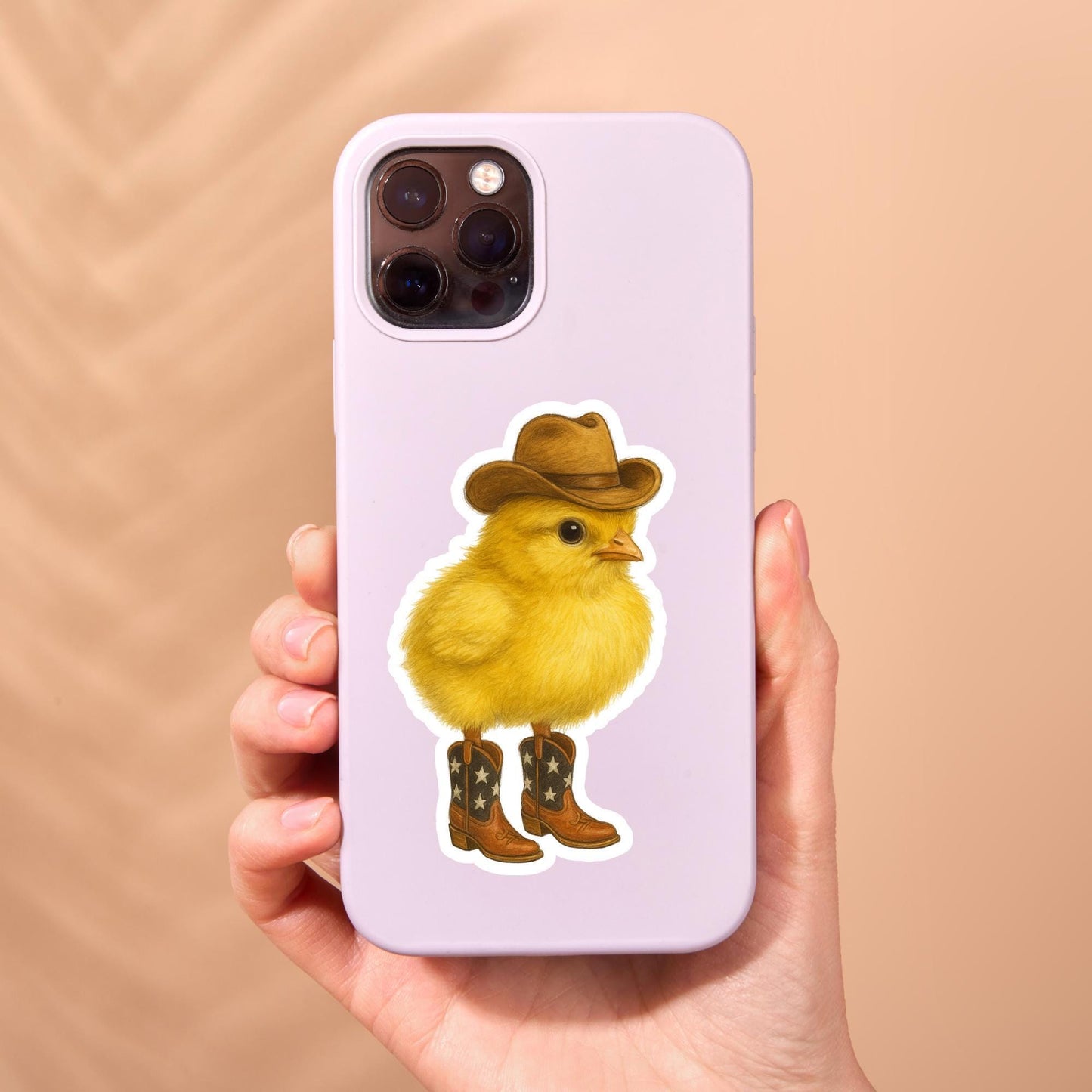 Cowboy chicken Sticker, little bird sticker, Wildlife sticker, nature sticker, cowboy boots sticker, chicken sticker, cute chicken sticker,