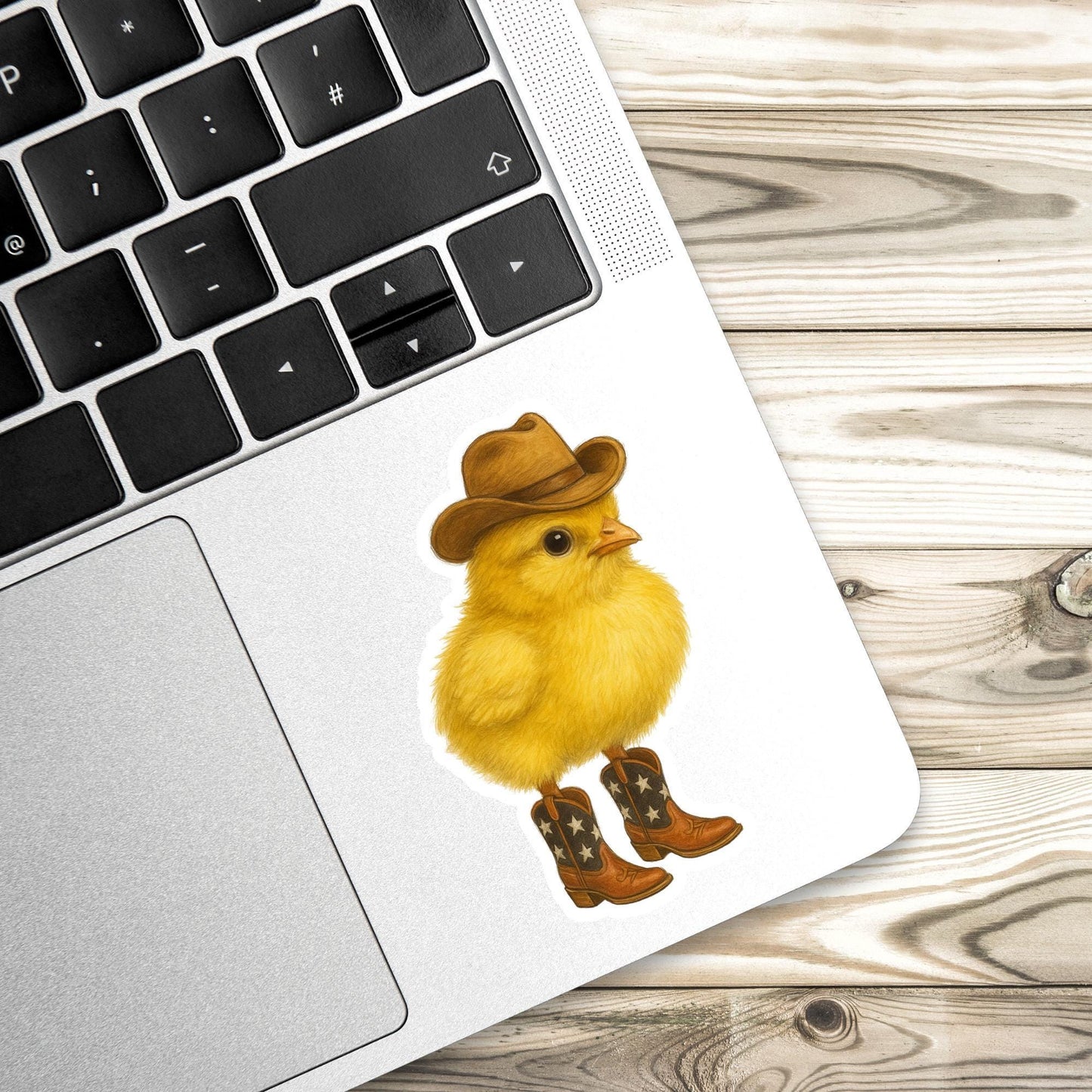 Cowboy chicken Sticker, little bird sticker, Wildlife sticker, nature sticker, cowboy boots sticker, chicken sticker, cute chicken sticker,