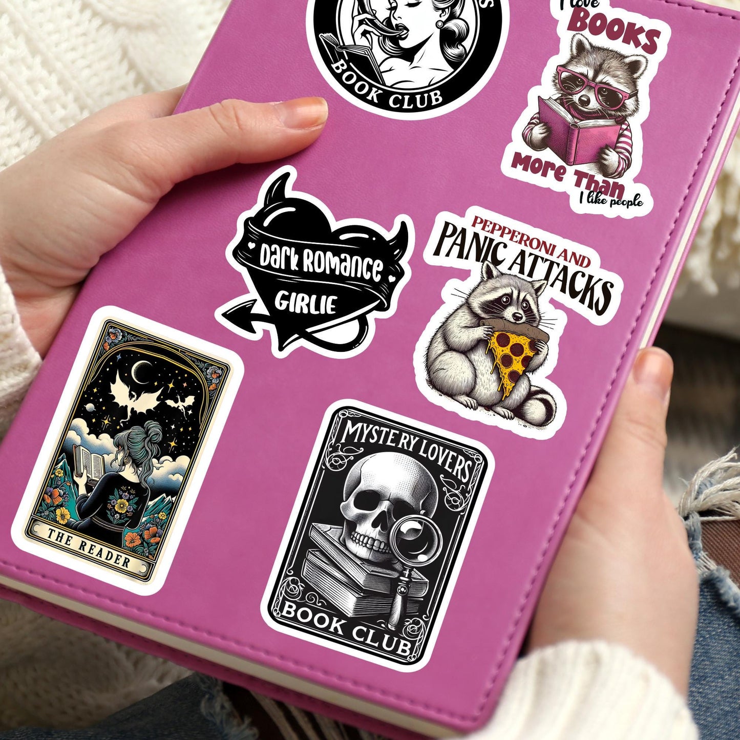 Mystery lover sticker, murder mystery sticker, crime reader sticker horror sticker, kindle sticker, bookish sticker, stickers for kindle,