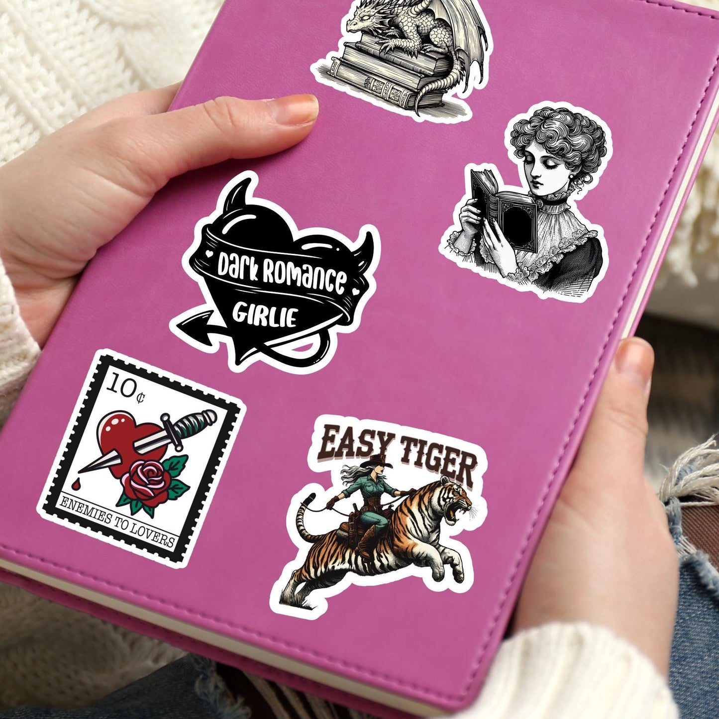 Cowgirl sticker, Western sticker, easy tiger sticker, country sticker, cowboy sticker, book sticker, kindle sticker, stickers for kindle