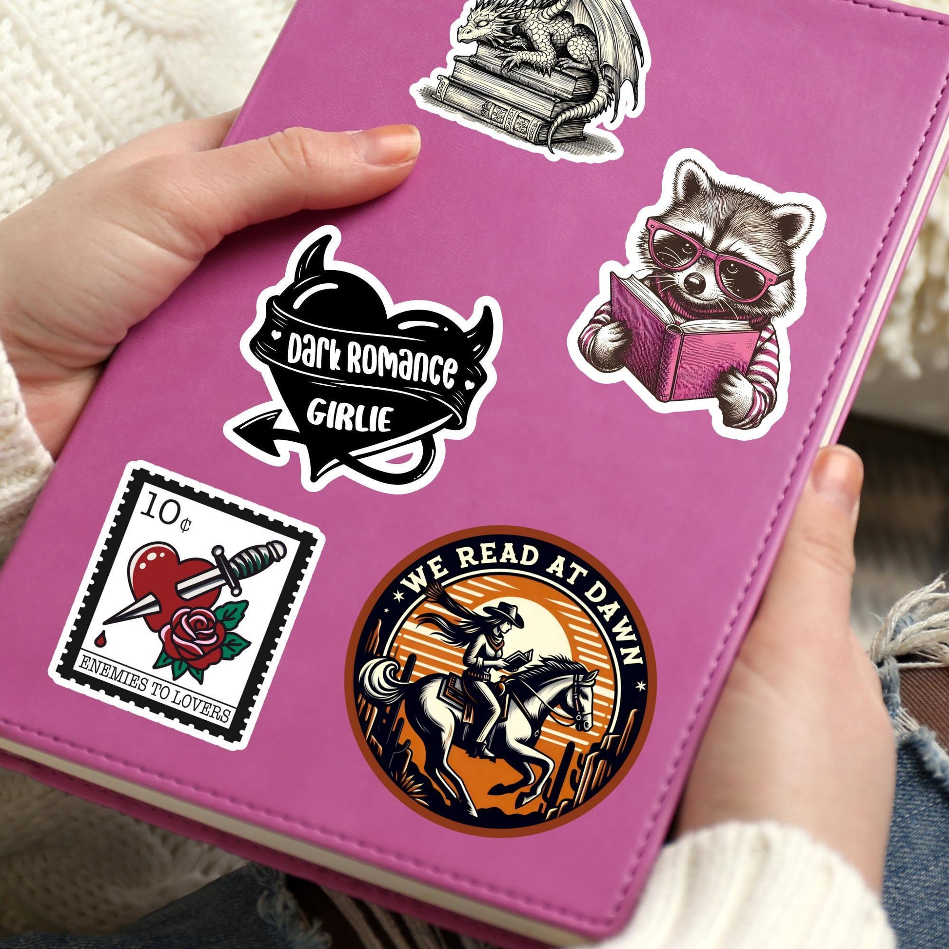 Cowgirl reading sticker, Western sticker, bookish sticker, cowboy sticker, book sticker, kindle sticker, book stickers, stickers for kindle