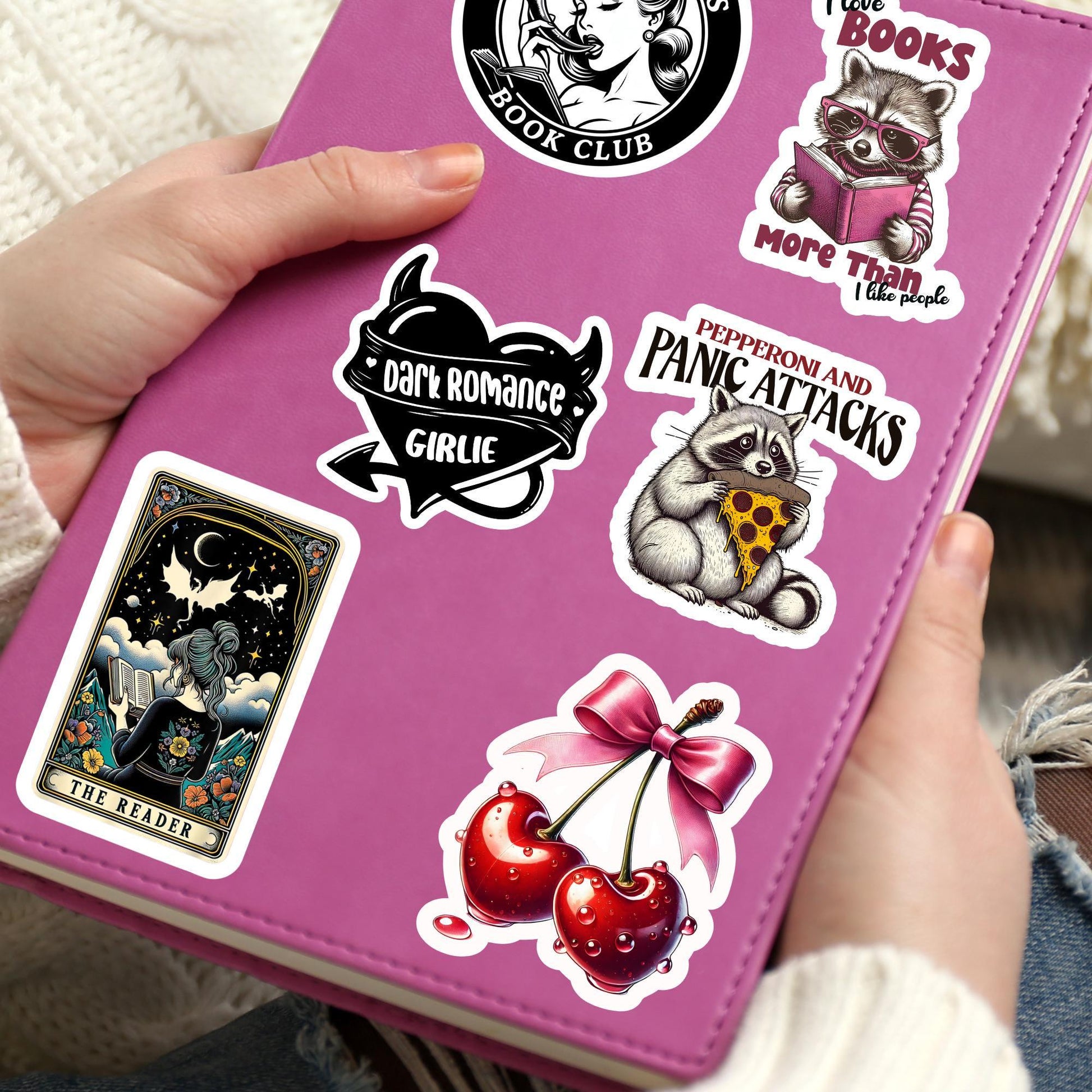 Love you cherry sticker, cherry sticker, kindle sticker, pink sticker, book stickers, stickers for kindle, book gift, kindle accessory