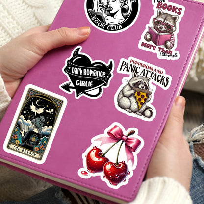 Love you cherry sticker, cherry sticker, kindle sticker, pink sticker, book stickers, stickers for kindle, book gift, kindle accessory