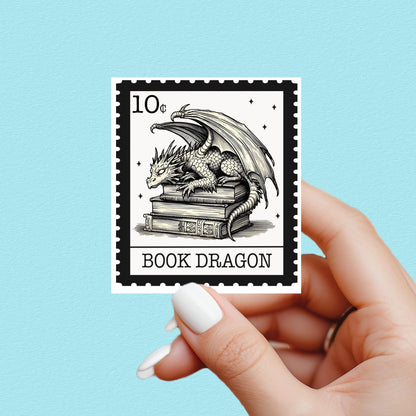 Fantasy reader sticker, troupe sticker, kindle sticker, book sticker, kindle sticker, bookish sticker, book stickers, book dragon sticker