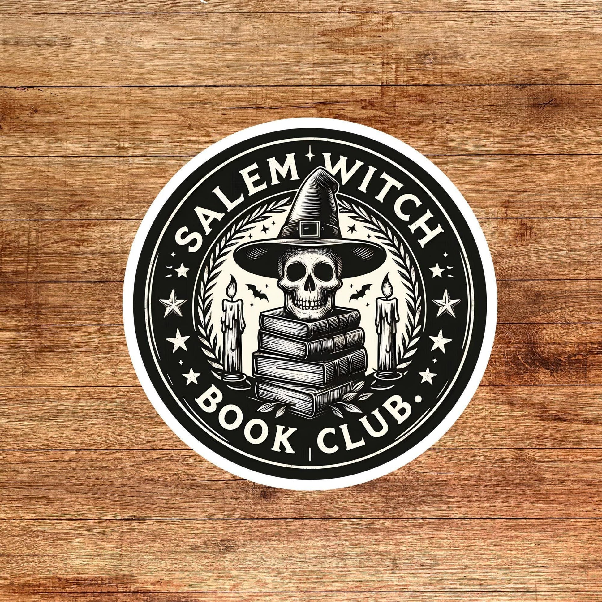 Salem witch Book Club, witch sticker, sticker, bookish gift, book sticker, kindle sticker, bookish sticker, stickers for kindle,