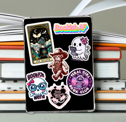 The shit show sticker, holographic sticker, booktok sticker, Kindle sticker, tarot sticker, bookish sticker, book lover sticker,