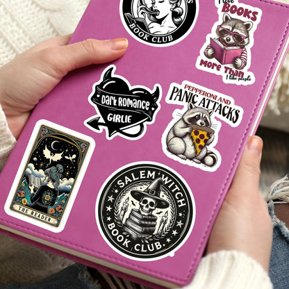 Salem witch Book Club, witch sticker, sticker, bookish gift, book sticker, kindle sticker, bookish sticker, stickers for kindle,