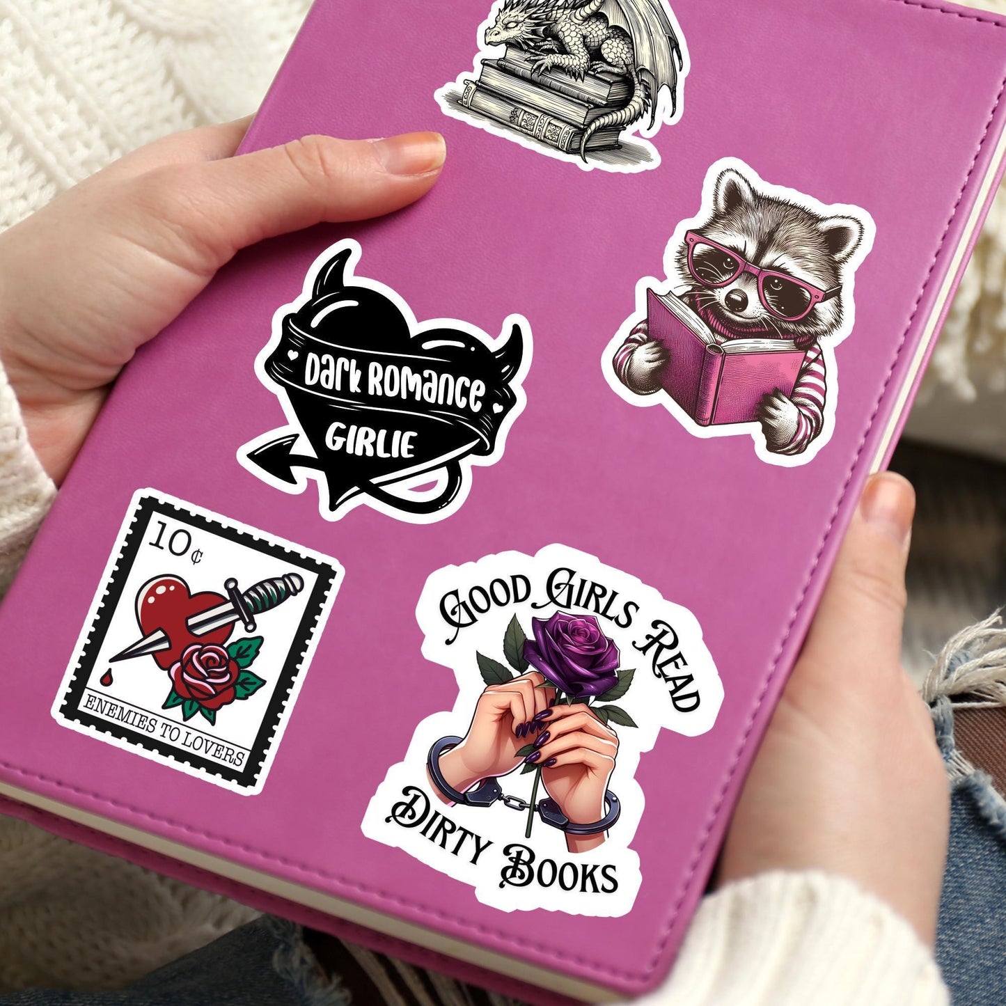 Good girls read dirty books sticker, smut sticker, dark romance sticker, book sticker, kindle sticker, bookish sticker, smut
