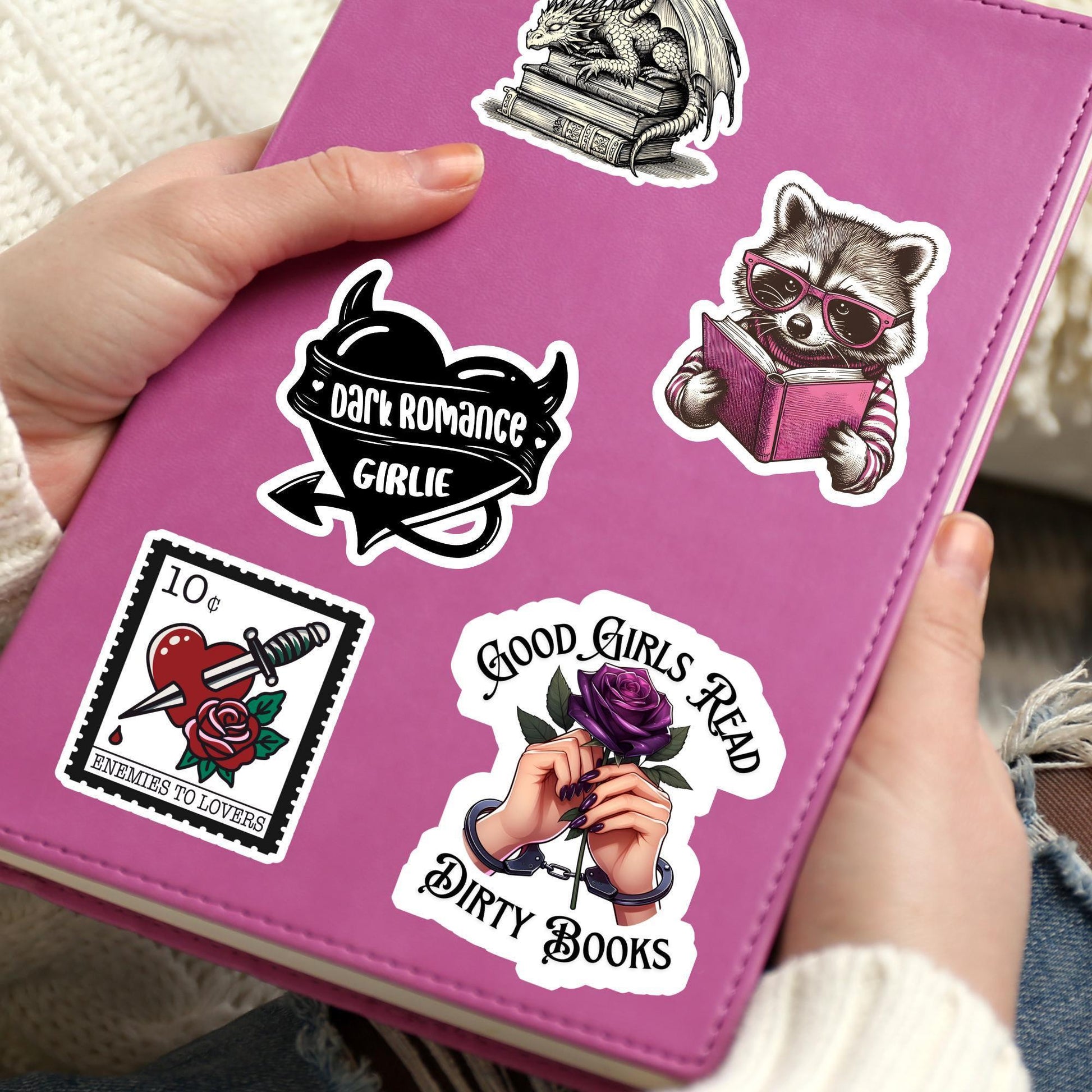Good girls read dirty books sticker, smut sticker, dark romance sticker, book sticker, kindle sticker, bookish sticker, smut