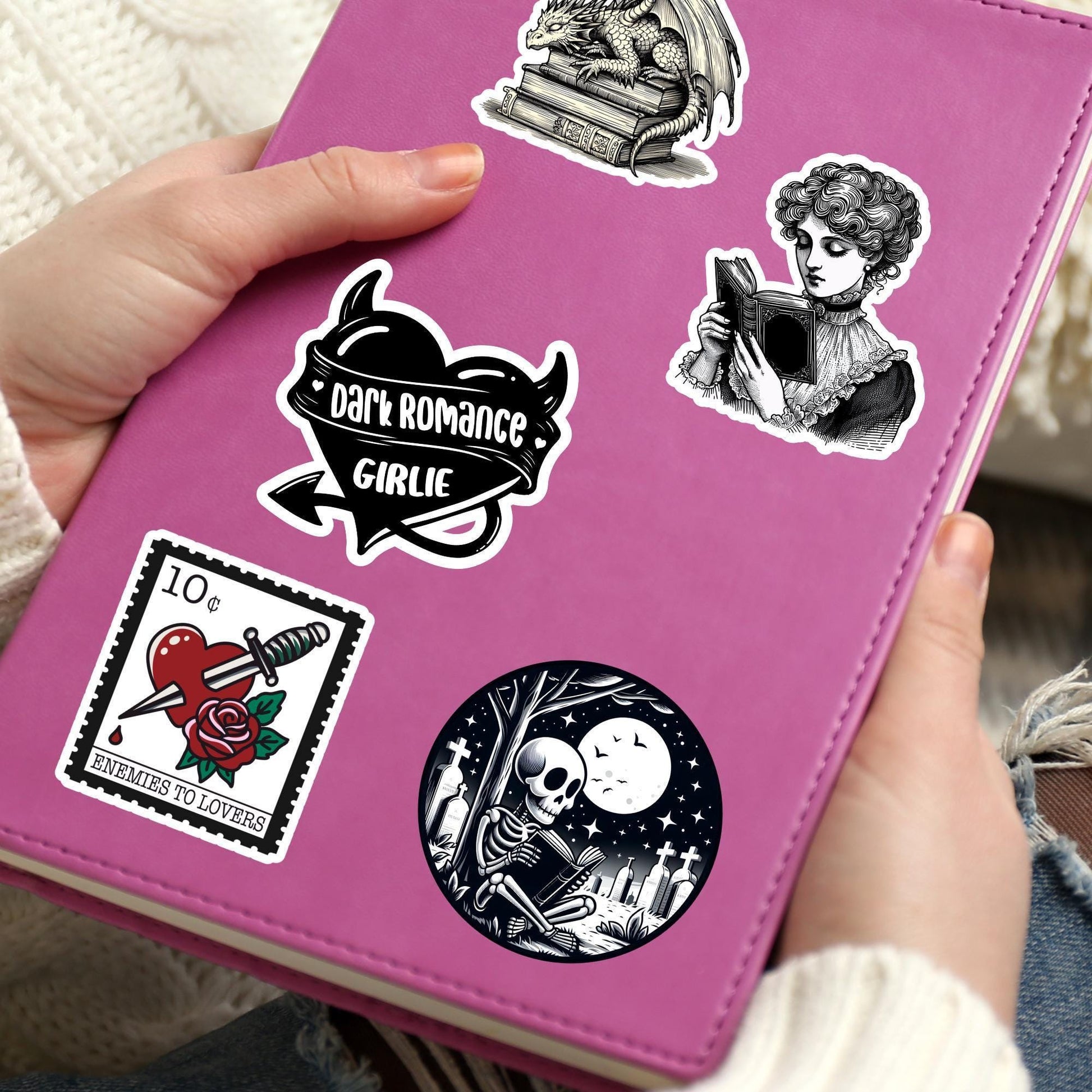 Skeleton sticker, Halloween sticker, fall sticker kindle sticker, spooky sticker, kindle sticker, bookish sticker, book stickers,