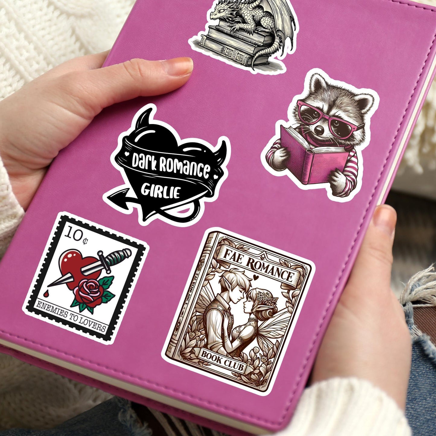 Fae romance sticker, fairy sticker, fantasy sticker, booktok sticker, book stickers for kindle, bookish sticker, book dragon, book stickers