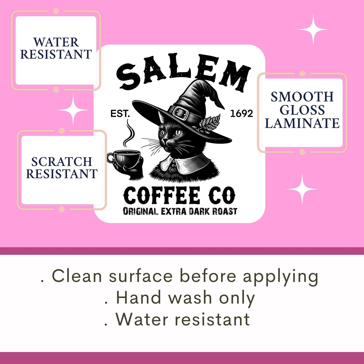 Salem sticker, Halloween sticker, spooky sticker, kindle sticker, book sticker, kindle sticker, bookish sticker, witch sticker, Salem witch