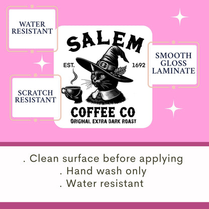 Salem sticker, Halloween sticker, spooky sticker, kindle sticker, book sticker, kindle sticker, bookish sticker, witch sticker, Salem witch