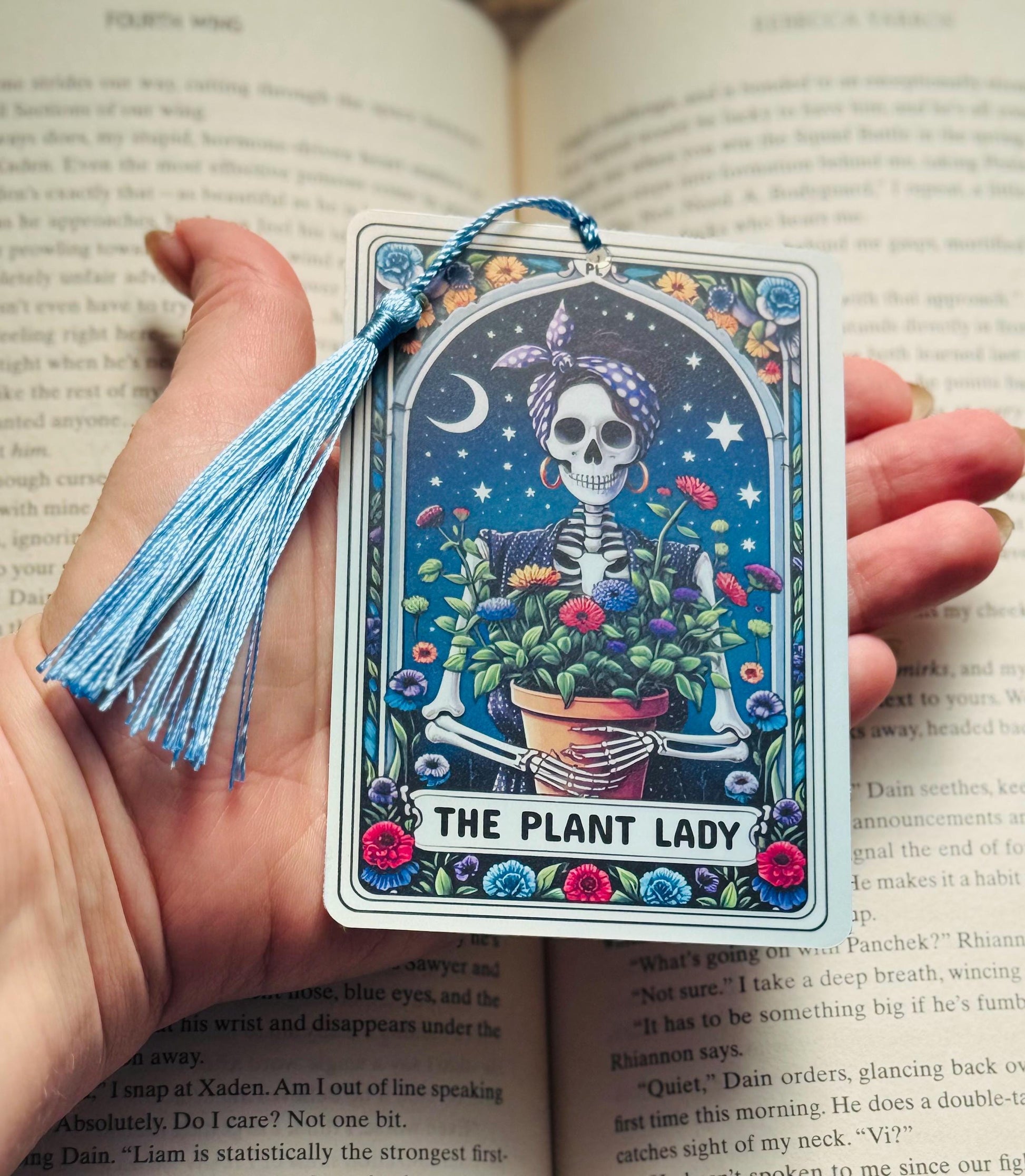 Plant lady Tarot card Bookmark, gardening bookmark, plant lover gift, Booktok Bookmark, Bookish Gifts for Readers, Handmade Bookmark