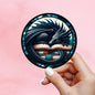 Dragon Sticker, one more chapter Sticker, gothic sticker, Fantasy Bookish Merch, Book Lover Gift, e-reader Kindle Stickers, Reading Lover,