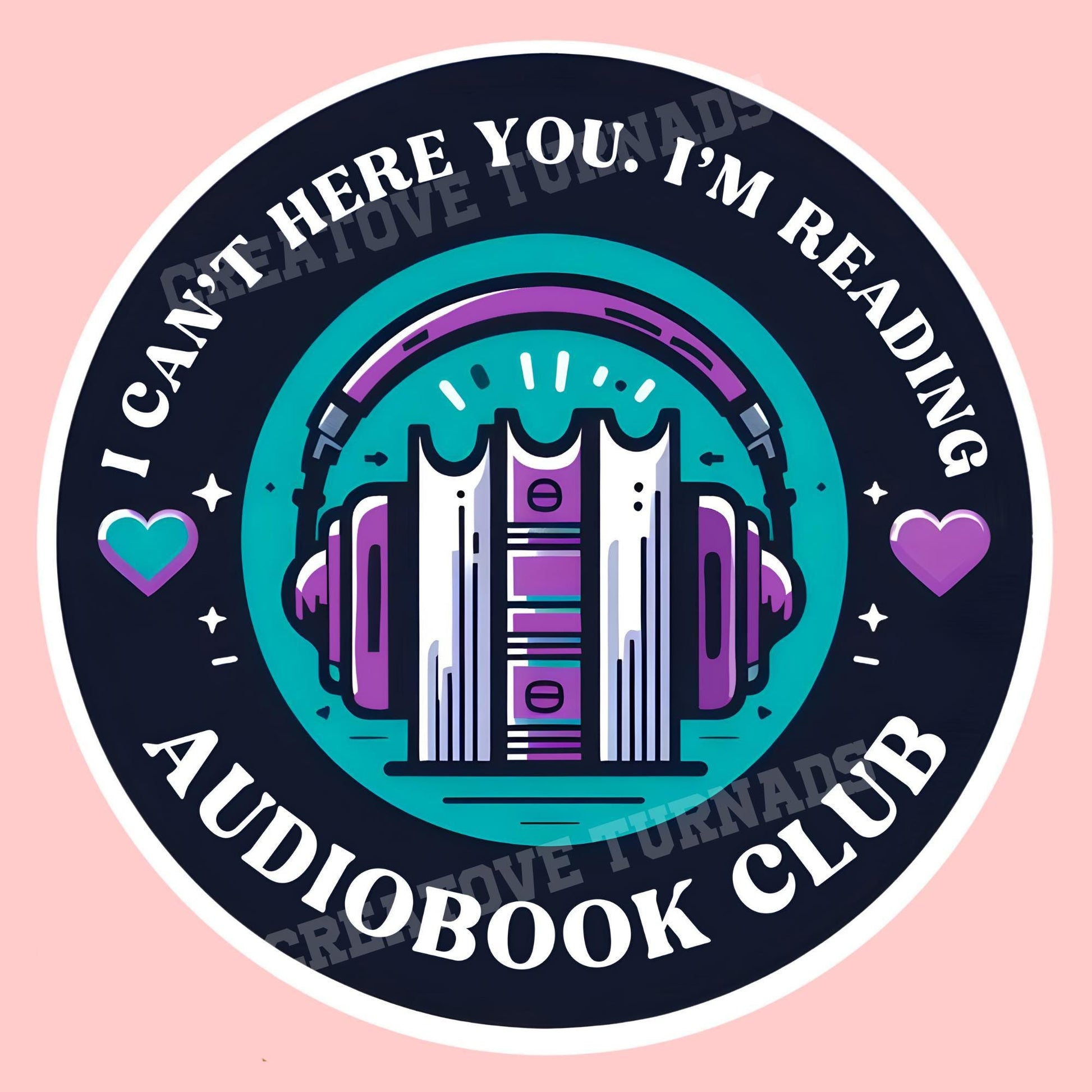 Reading sticker,Audiobook Sticker, sorry I can’t here you I’m reading, Kindle Sticker, bookish sticker, Bookish Merch, Book Lover Gift