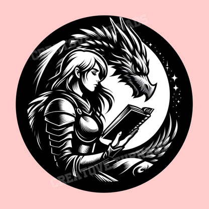 Dragon Sticker, one more chapter Sticker, gothic sticker, Fantasy Bookish Merch, Book Lover Gift, e-reader Kindle Stickers, Reading Lover,