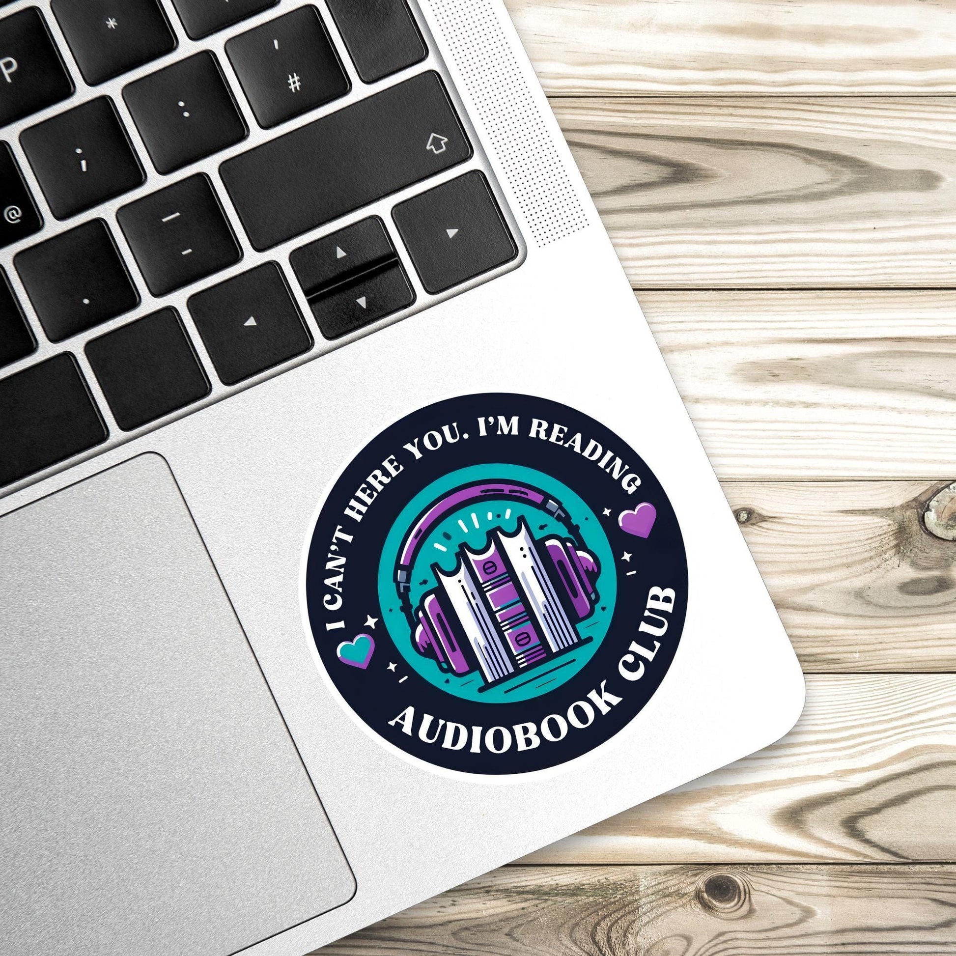 Reading sticker,Audiobook Sticker, sorry I can’t here you I’m reading, Kindle Sticker, bookish sticker, Bookish Merch, Book Lover Gift