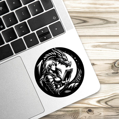 Dragon Sticker, one more chapter Sticker, gothic sticker, Fantasy Bookish Merch, Book Lover Gift, e-reader Kindle Stickers, Reading Lover,