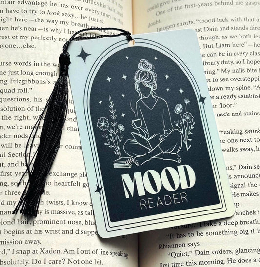 Mood reader bookmark, Tarot card Bookmark, holographic bookmark, Gothic Bookmark, Booktok Bookmark, Bookish Gifts, Handmade Bookmark