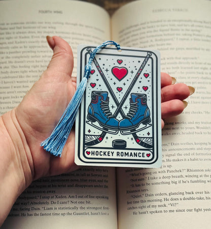 Hockey Romance bookmark, romance bookmark, Bookmark, holographic bookmark, Gothic Bookmark, Booktok Bookmark, Bookish Gifts, romance reader