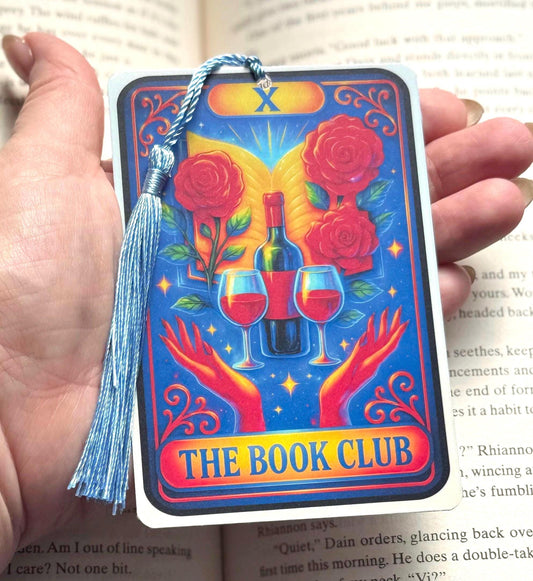 The bookclub bookmark, The reader card Bookmark, trigger warrings, Gothic Bookmark, Bookmark, Bookish Gifts for Readers, Handmade Bookmark,