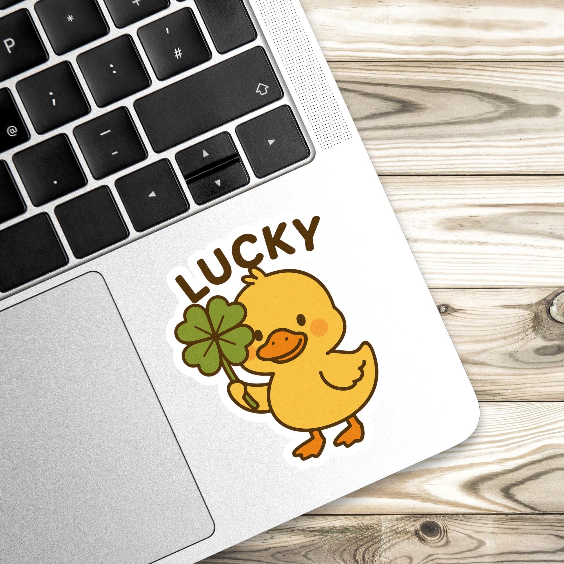 Lucky duck sticker, cute duck sticker, Mental Health Sticker, Anxiety Stickers, Funny Gift, self care, mental health, kindle sticker