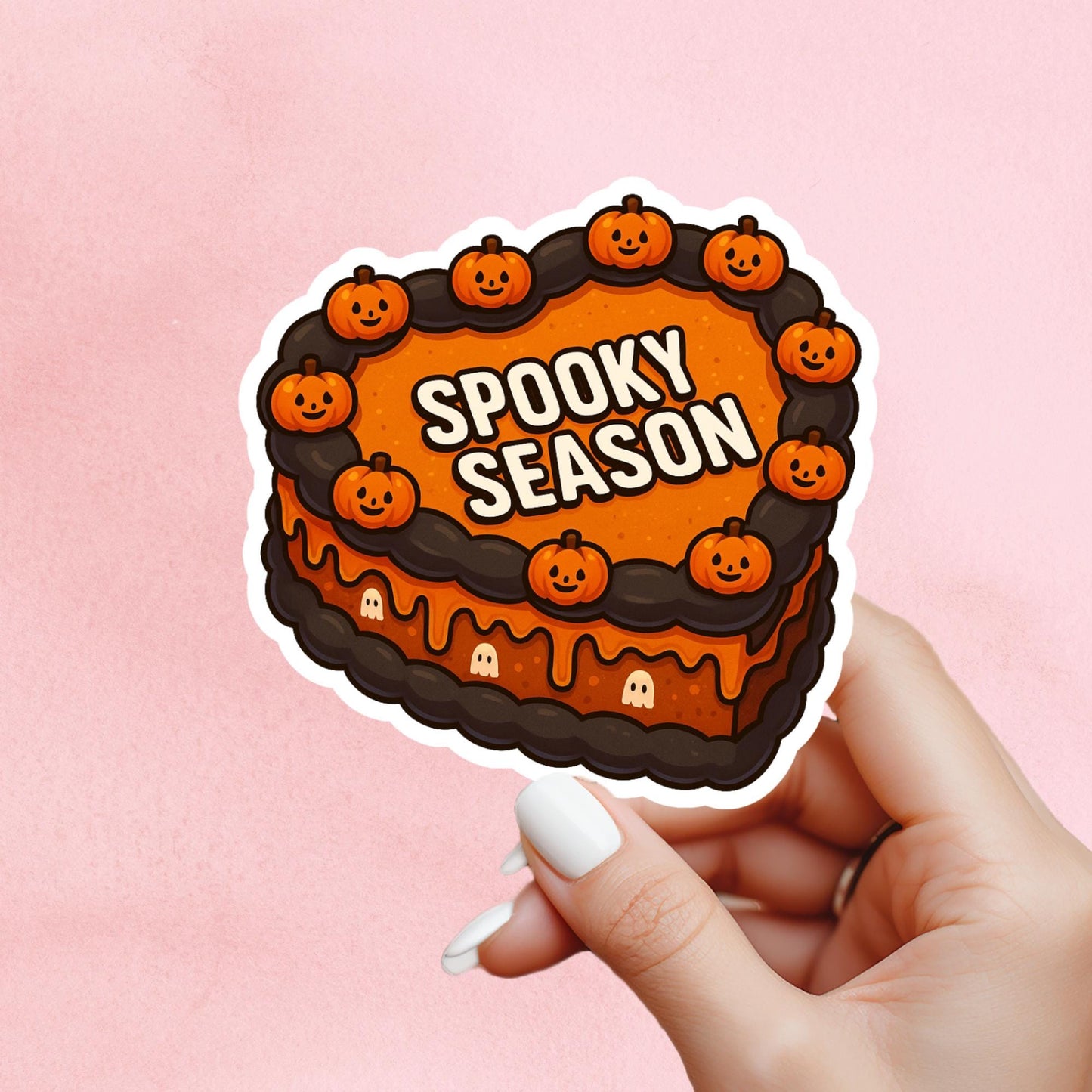Halloween sticker, spooky season sticker, spooky sticker, kindle sticker, book sticker, kindle sticker, bookish sticker, pumkin stic