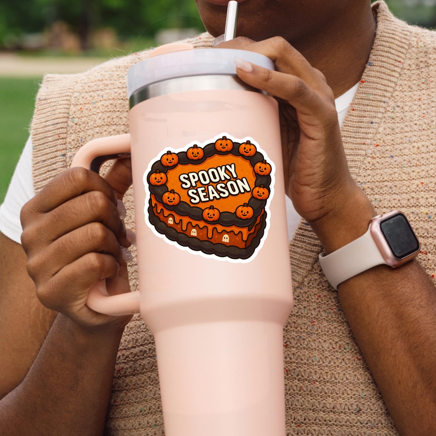 Halloween sticker, spooky season sticker, spooky sticker, kindle sticker, book sticker, kindle sticker, bookish sticker, pumkin stic