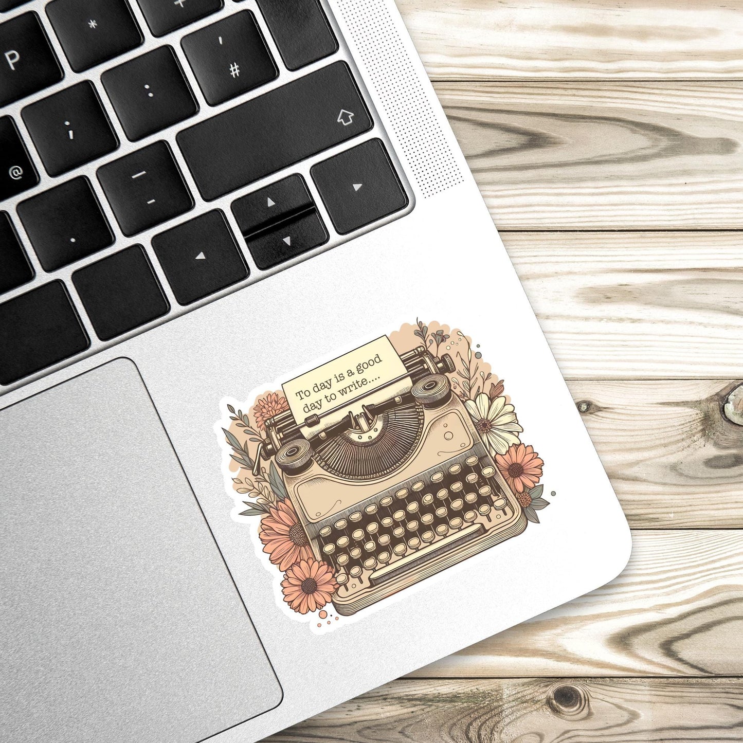 Typewriter sticker, author sticker, today is a good day to write sticker, kindle sticker, book sticker, writer sticker, bookish sticker