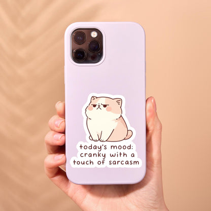 Sassy cat Sticker, sarcastic sticker, cat Sticker, anxiety sticker, sarcastic sticker, funny cat sticker, Kindle Sticker, sticker dark humou