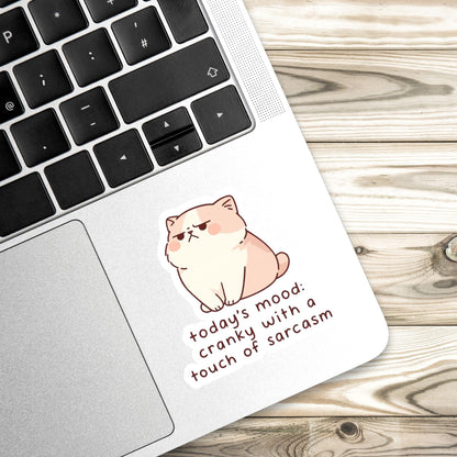 Sassy cat Sticker, sarcastic sticker, cat Sticker, anxiety sticker, sarcastic sticker, funny cat sticker, Kindle Sticker, sticker dark humou