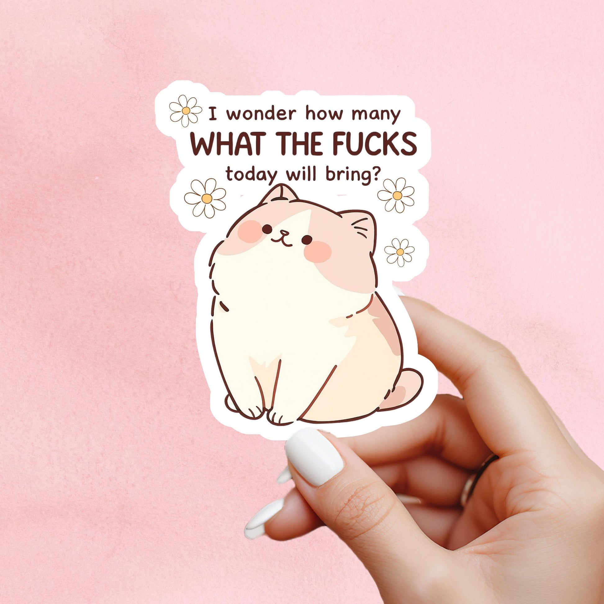 Sassy cat Sticker, WTF sticker, cat Sticker, gothic sticker, sarcastic sticker, funny cat sticker, Kindle Sticker, sticker dark humour