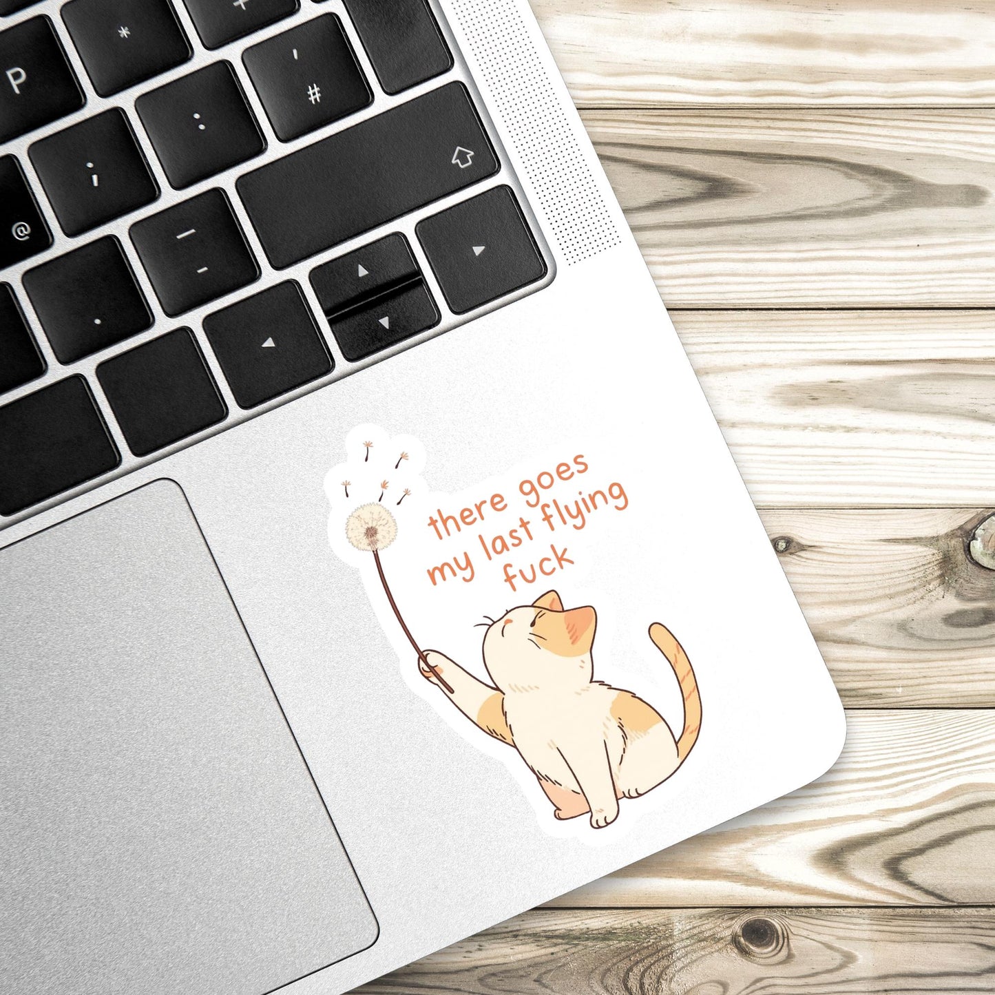 Sassy cat Sticker, last flying fuck, sarcastic sticker, cat Sticker, anxiety sticker, sarcastic sticker, funny cat sticker, Kindle Sticker,