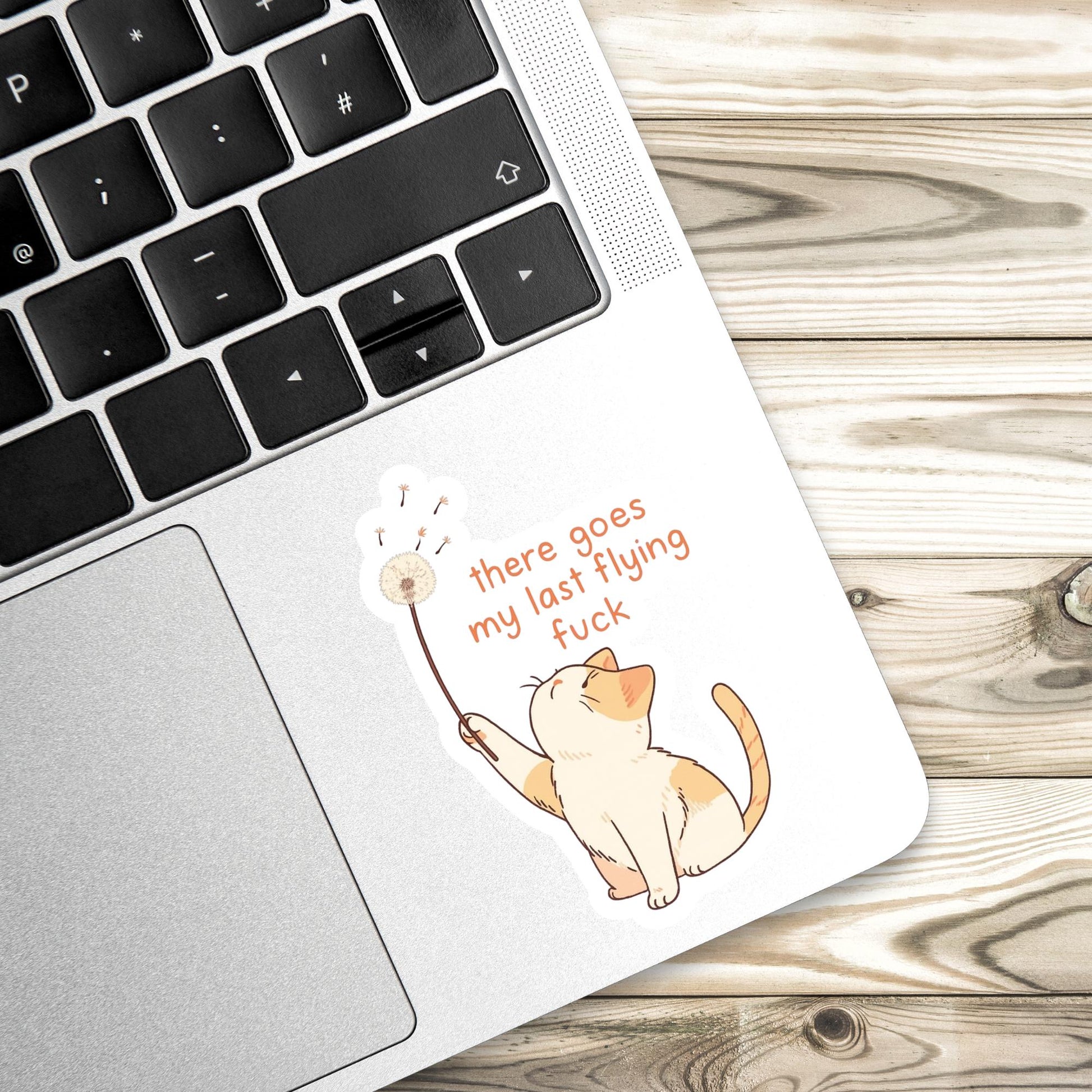 Sassy cat Sticker, last flying fuck, sarcastic sticker, cat Sticker, anxiety sticker, sarcastic sticker, funny cat sticker, Kindle Sticker,