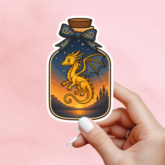 Dragon sticker, fantasy sticker, booktok sticker, book stickers for kindle, bookish sticker, book dragon, book stickers, sticker kindle