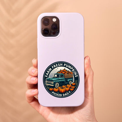 Farm fresh pumpkins sticker, Halloween Sticker, fall Sticker, cute sticker Halloween, spooky sticker, water bottle sticker Halloween