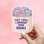 Plot twist I brought more books sticker, Antisocial Book Club sticker, Bookish gift, Reading, Smut sticker, Bookish merch, kindle sticker