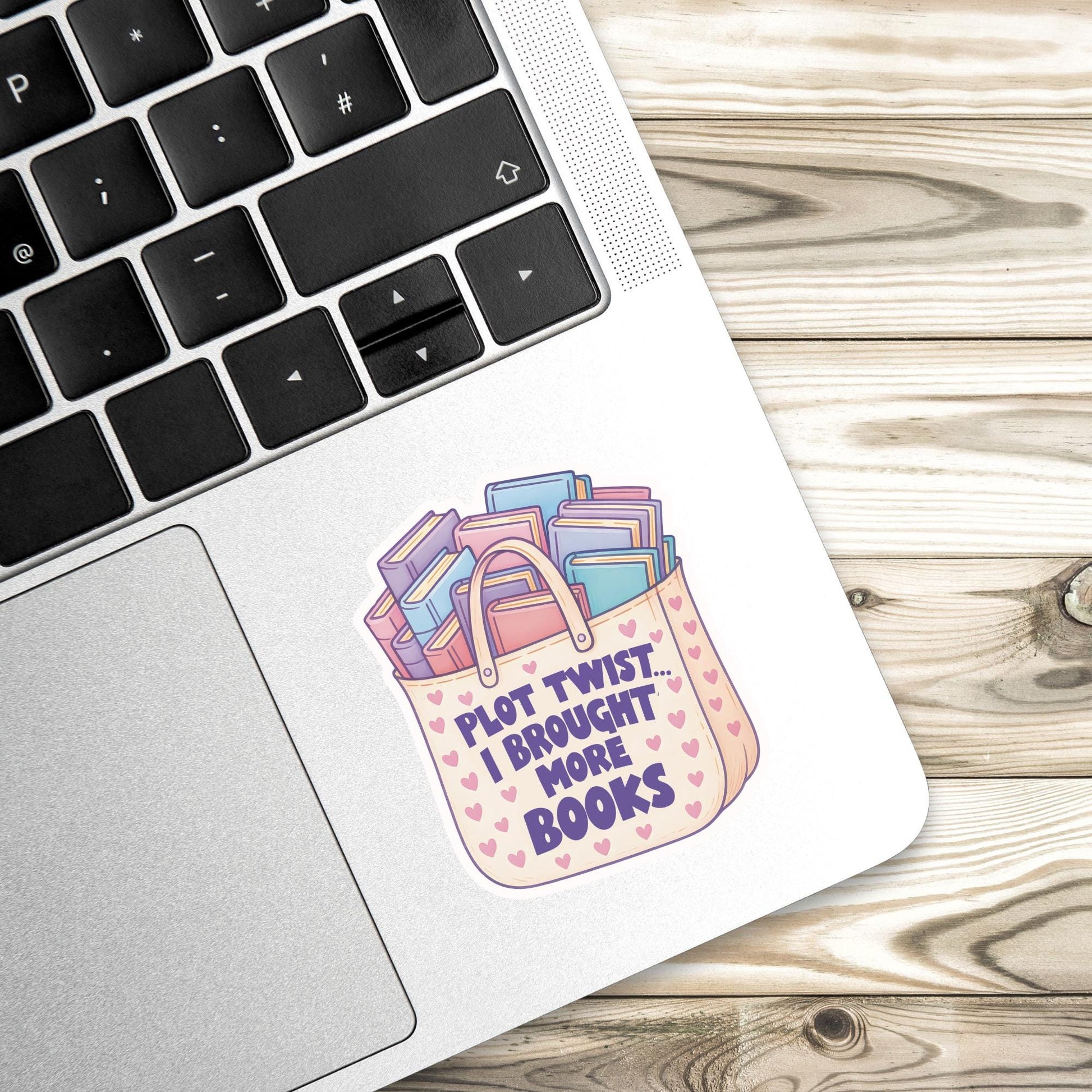 Plot twist I brought more books sticker, Antisocial Book Club sticker, Bookish gift, Reading, Smut sticker, Bookish merch, kindle sticker