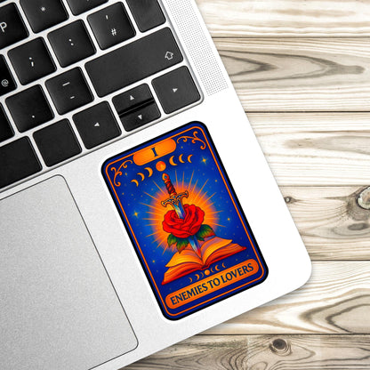 Enemies to lovers sticker, troupe sticker, kindle sticker, book sticker, kindle sticker, bookish sticker, book stickers, stickers for kindle