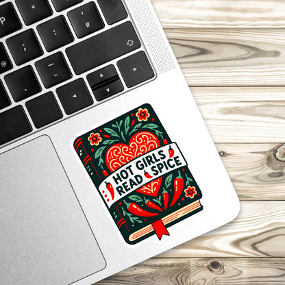Hot girls read spice, spicy reader, smut, trendy, smut sticker, hot girls read smut, book sticker, kindle sticker, stickers for kindle