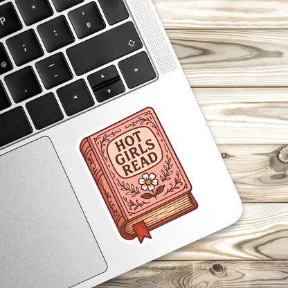 Hot girls read sticker, Book lover sticker, bookish sticker, book sticker, kindle sticker, hot girls read, book stickers, book merch,