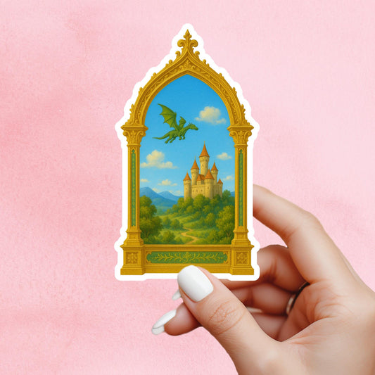 Dragon book sticker, fantasy sticker, booktok sticker, book stickers for kindle, bookish sticker, book dragon, book stickers, sticker kindle