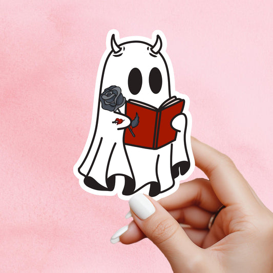 dark romance sticker, ghost sticker, bookish troupe sticker, book club sticker, Morally grey book sticker, kindle sticker, bookish sticker,
