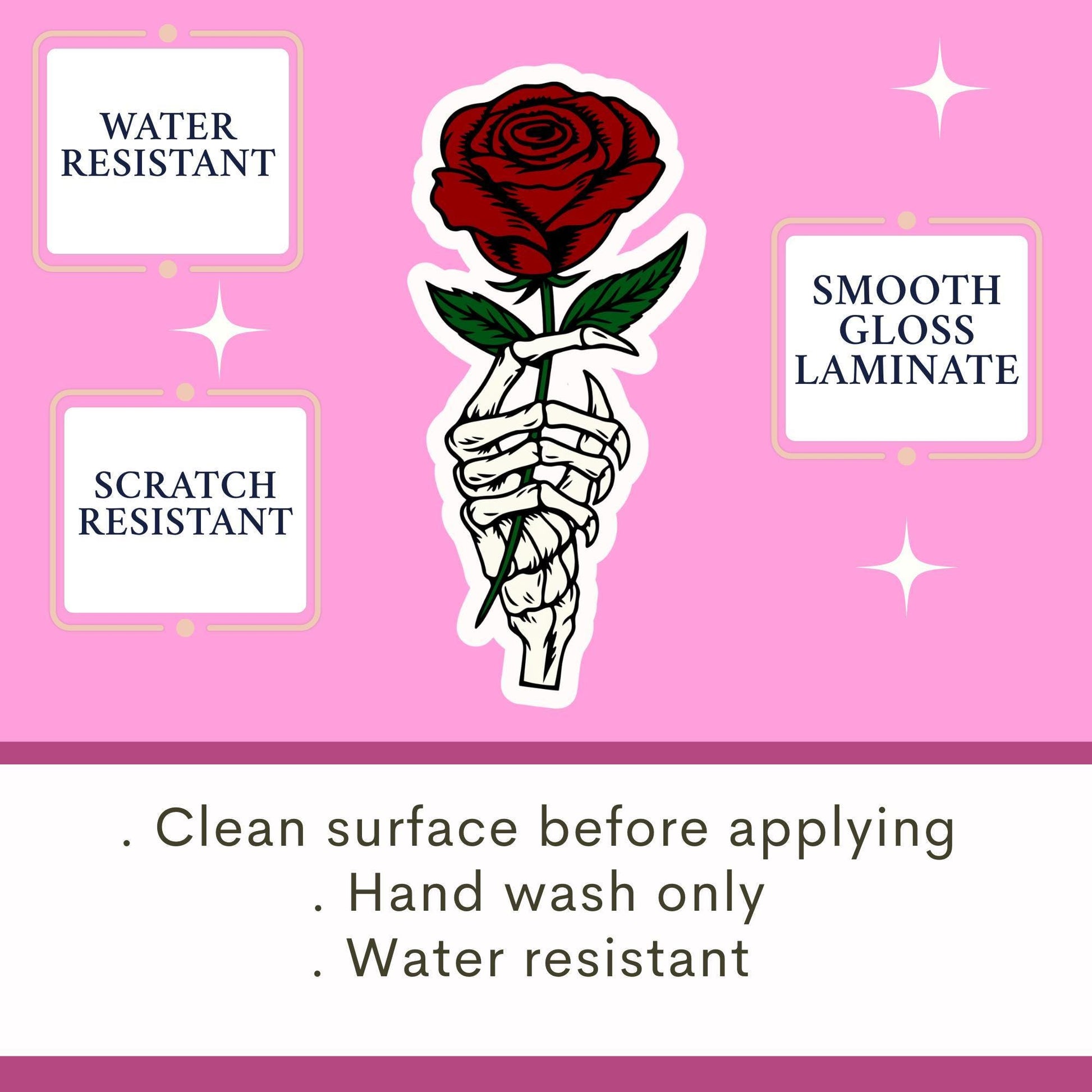 Skeleton and rose sticker, dark romance sticker, book club sticker, Morally grey book sticker, kindle sticker, smut sticker, bookish sticker