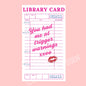 Library card sticker, Book troupe sticker, book sticker, reading sticker, bookish sticker, journal stickers, stickers for kindle, kindle