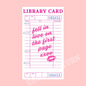 Library card sticker, Book troupe sticker, book sticker, reading sticker, bookish sticker, journal stickers, stickers for kindle, kindle