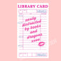 Library card sticker, Book troupe sticker, book sticker, reading sticker, bookish sticker, journal stickers, stickers for kindle, kindle